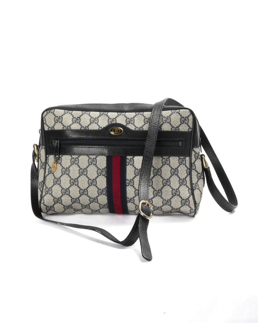 Gucci Camera Bag Large Vintage Gg Supreme Blue