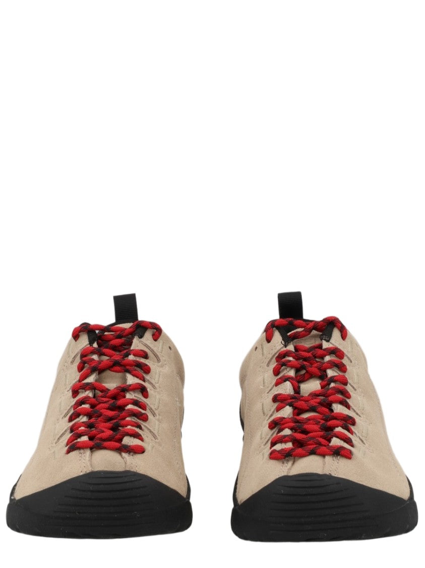 Keen Beige Bold Lace Contrast Sole Sneakers