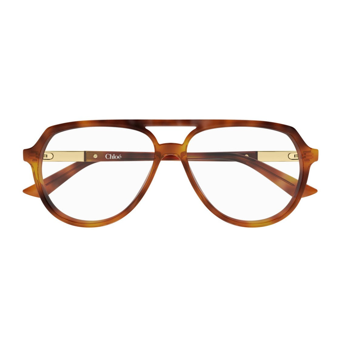 Chloé Aviator-Inspired Havana Acetate Eyewear With Double Bridge