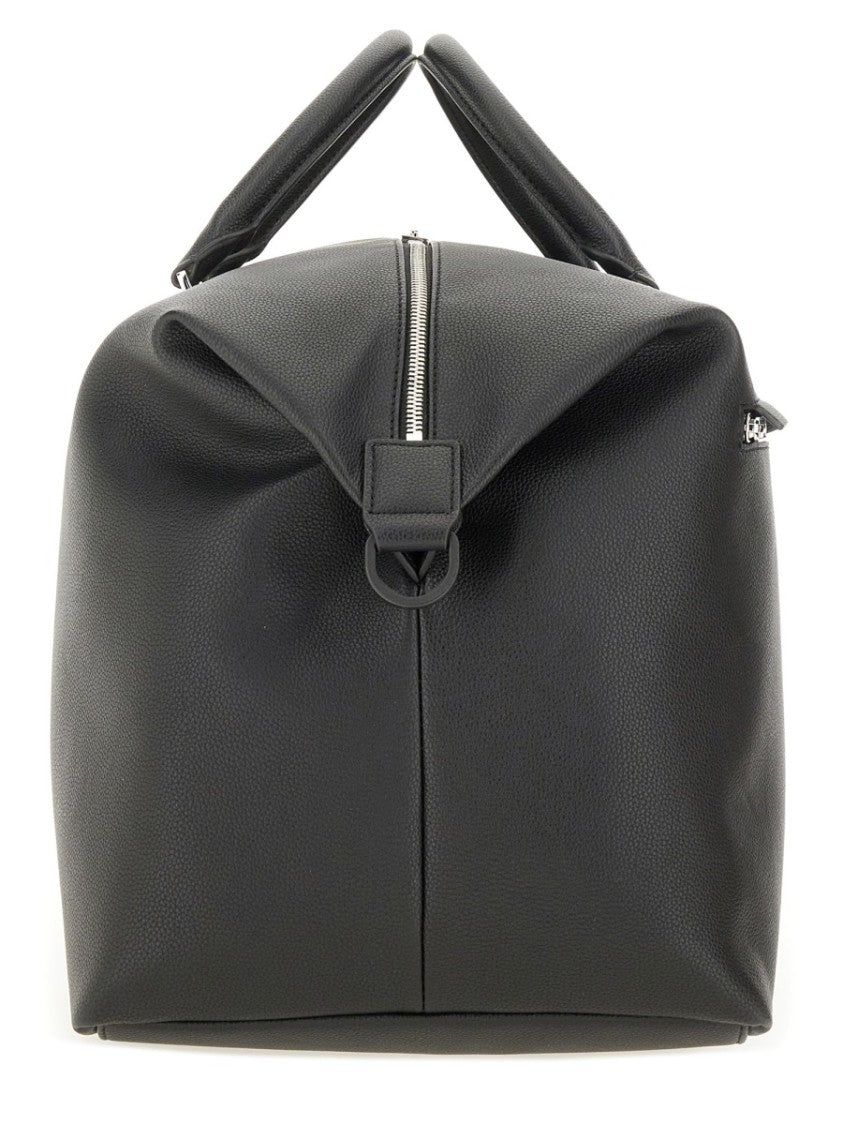 Boss Ray Structured Black Logo Travel Bag