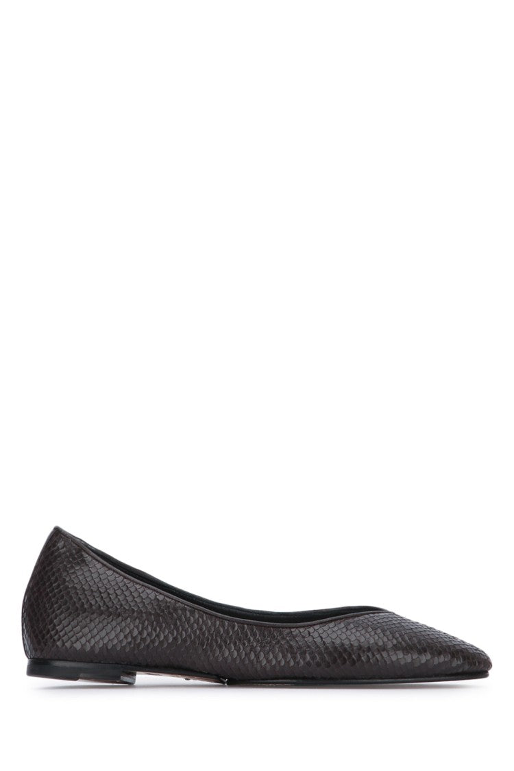 Jacquemus Textured Black Ballerina Flats