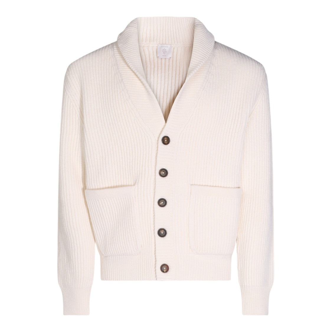 Eleventy Ribbed Knit Sweater With Shawl Collar