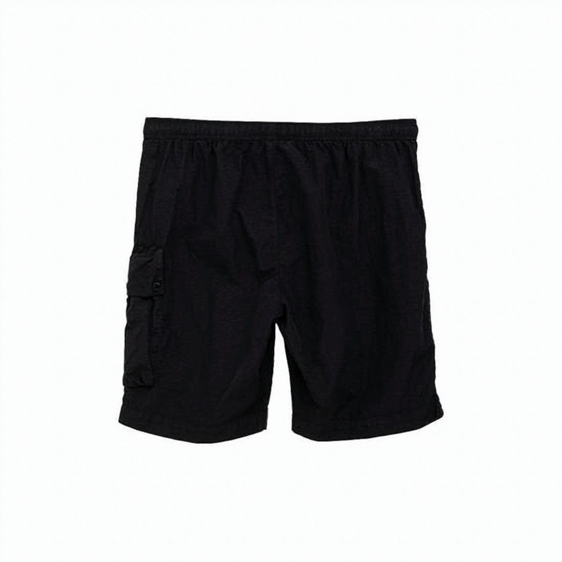 C.P. Company Solid Black Beach Shorts