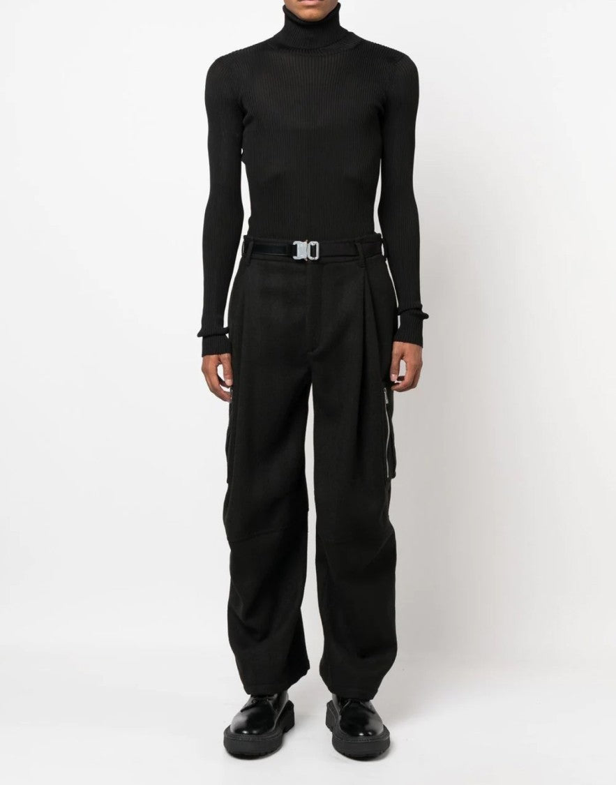 Off-White Helvetica Logo Turtleneck Sweater