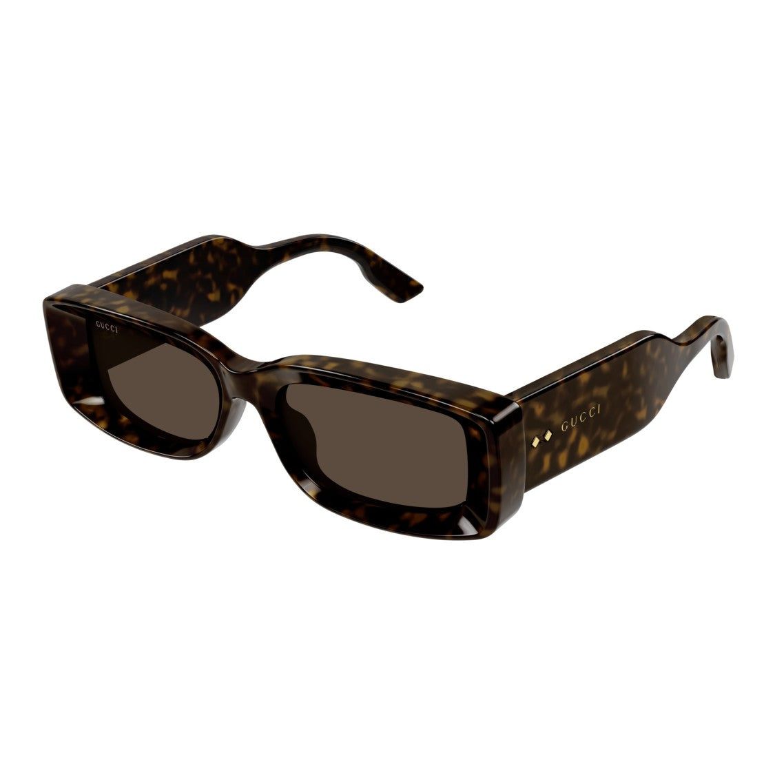 Gucci Gg1528s Rectangular Tortoiseshell Sunglasses