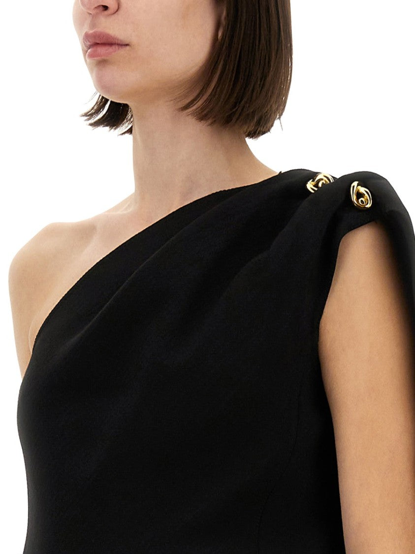 Bottega Veneta Tailored Crepe Top With Minimalist Design