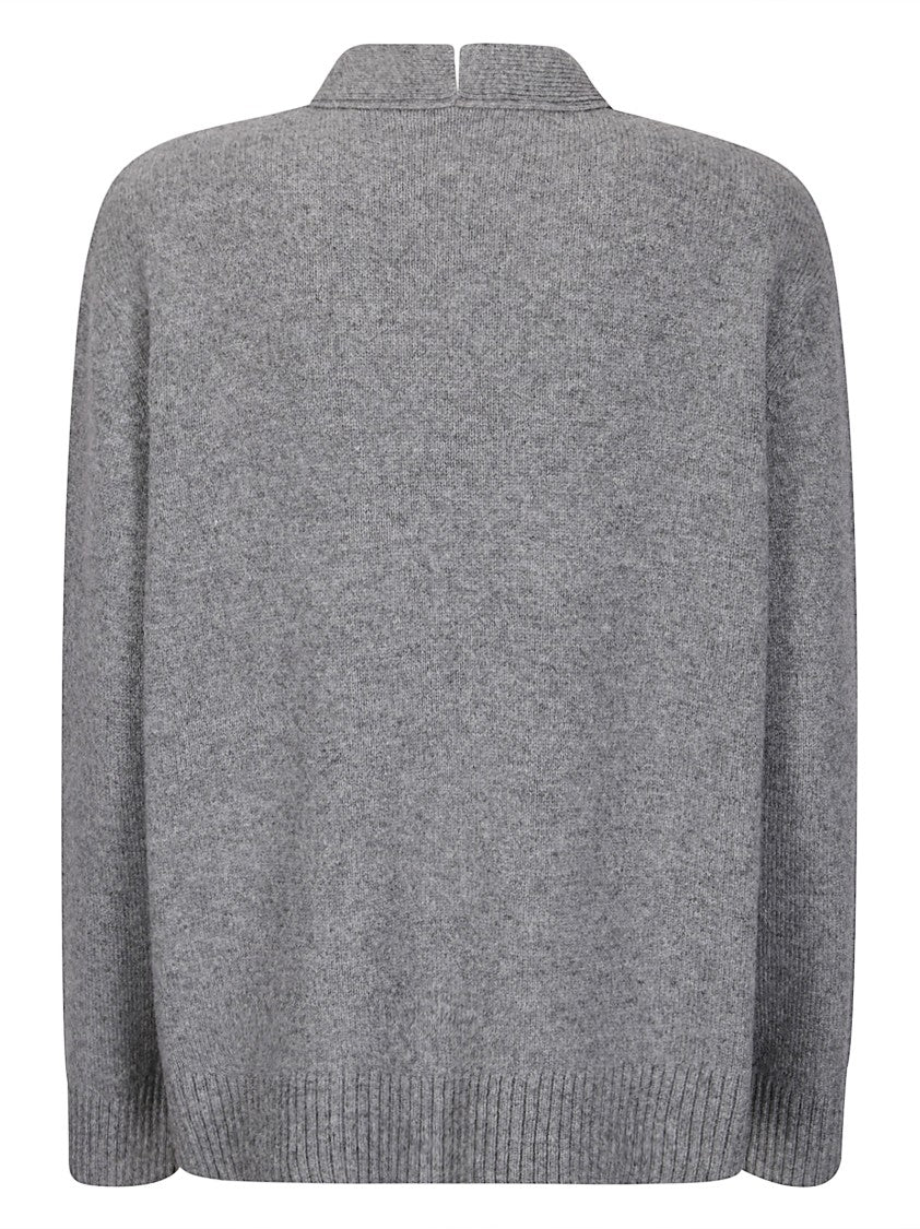 Sibel Saral Double-Layer Wool Vest With Cardigan Integration