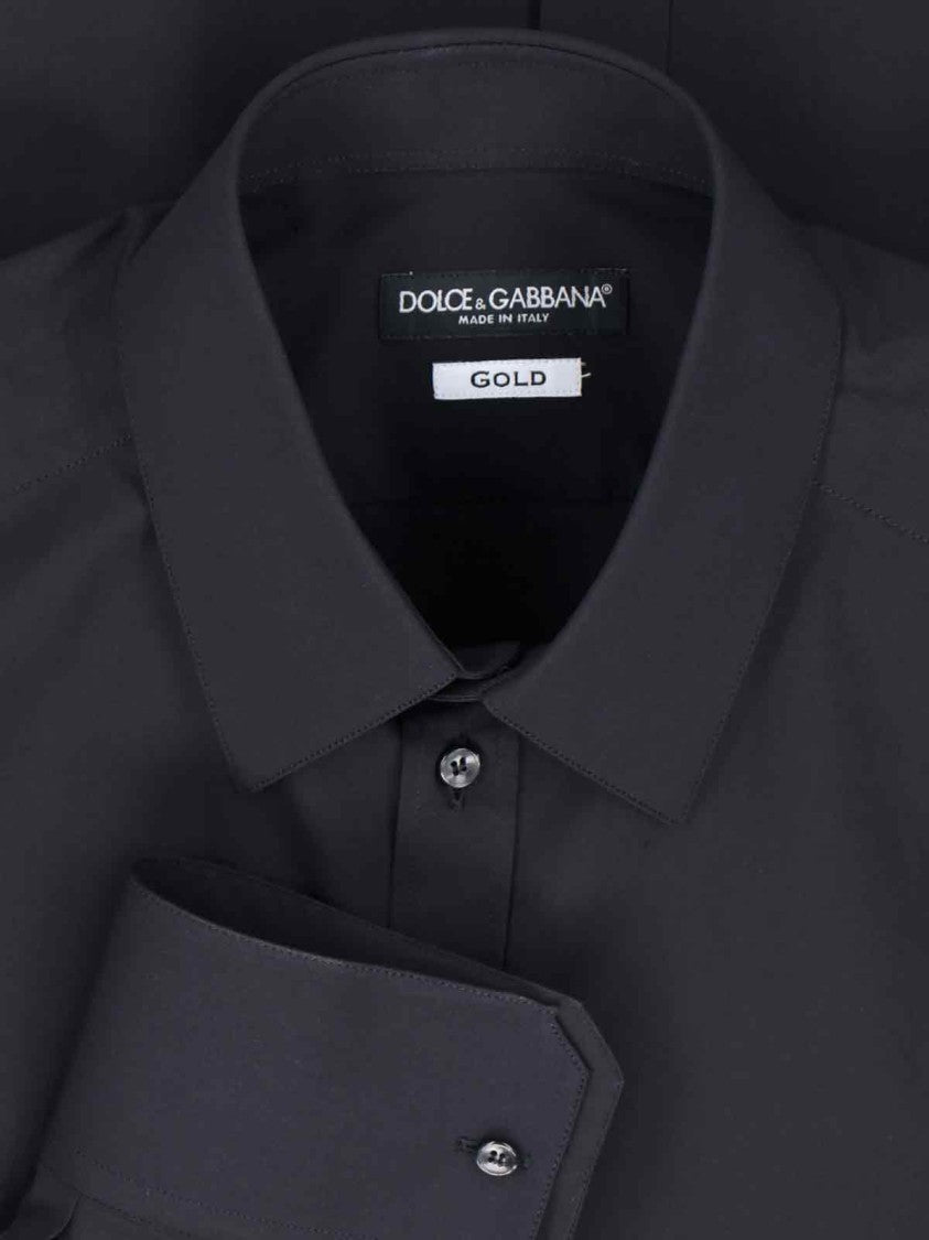 Dolce & Gabbana Black Cotton Shirt
