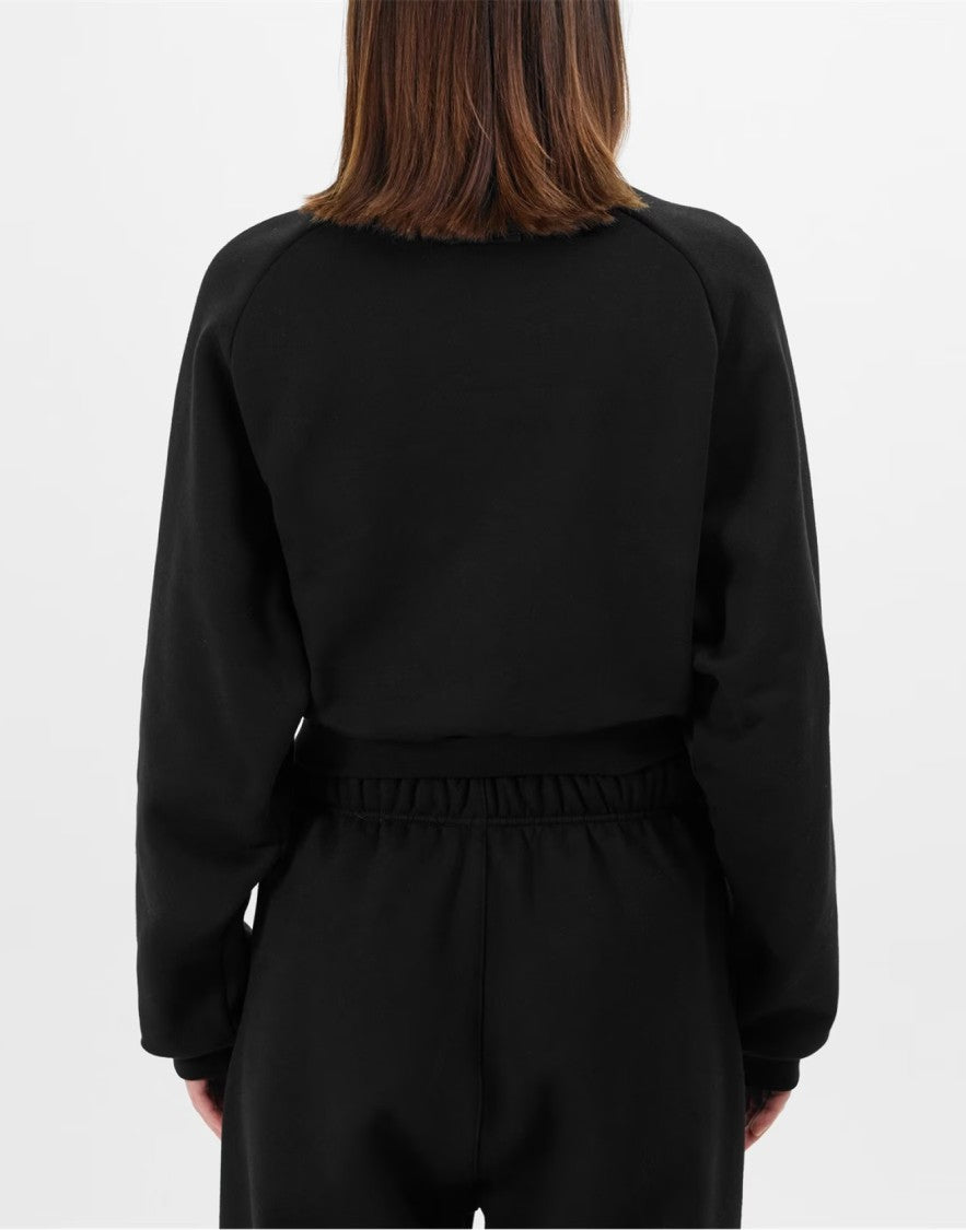 Fear Of God Essentials Logo Fleece Cropped Sweatshirt