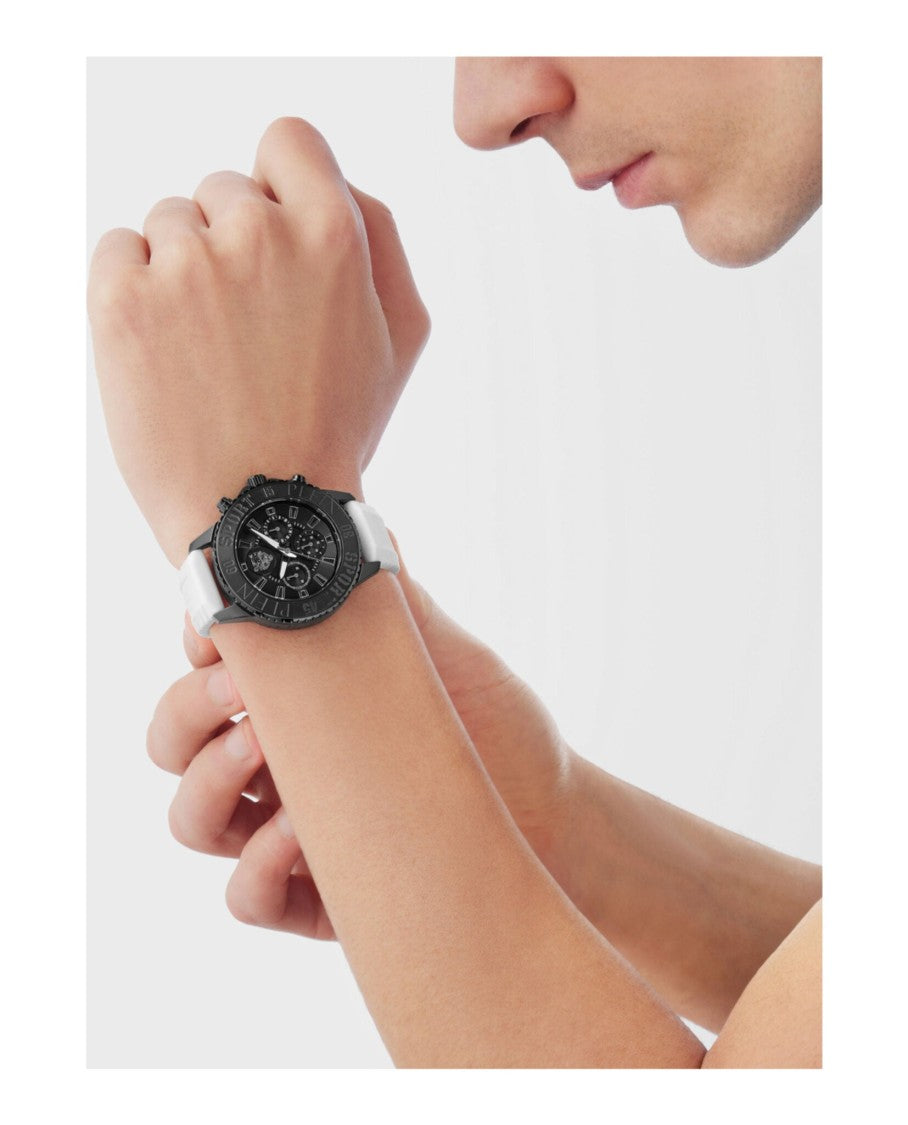Plein Sport Chronograph Quartz Watch With Textured Black Dial