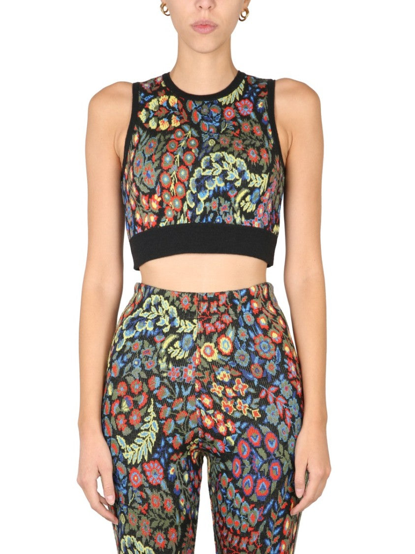 Etro Jacquard Wool Blend Top And Leggings