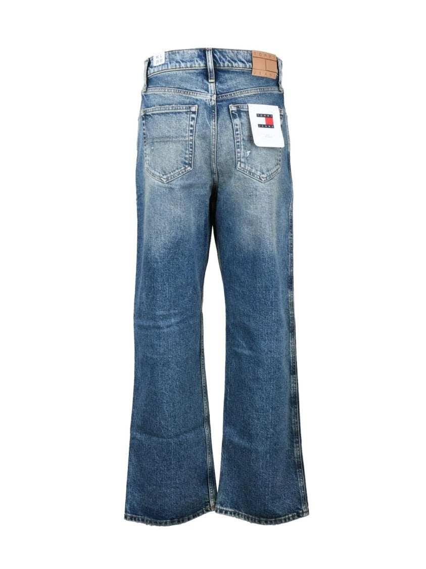 Tommy Jeans Blue Distressed Mid-Rise Jeans