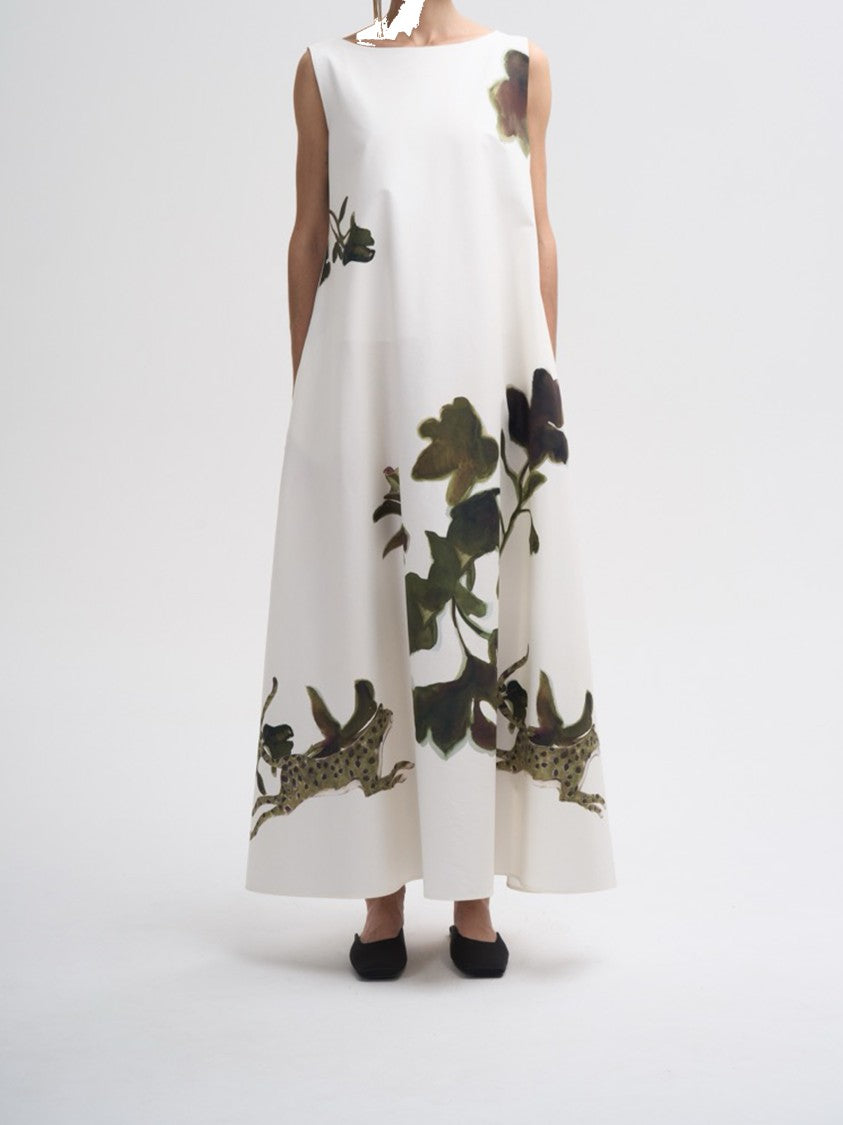 Co.Go White Cotton Maxi Dress