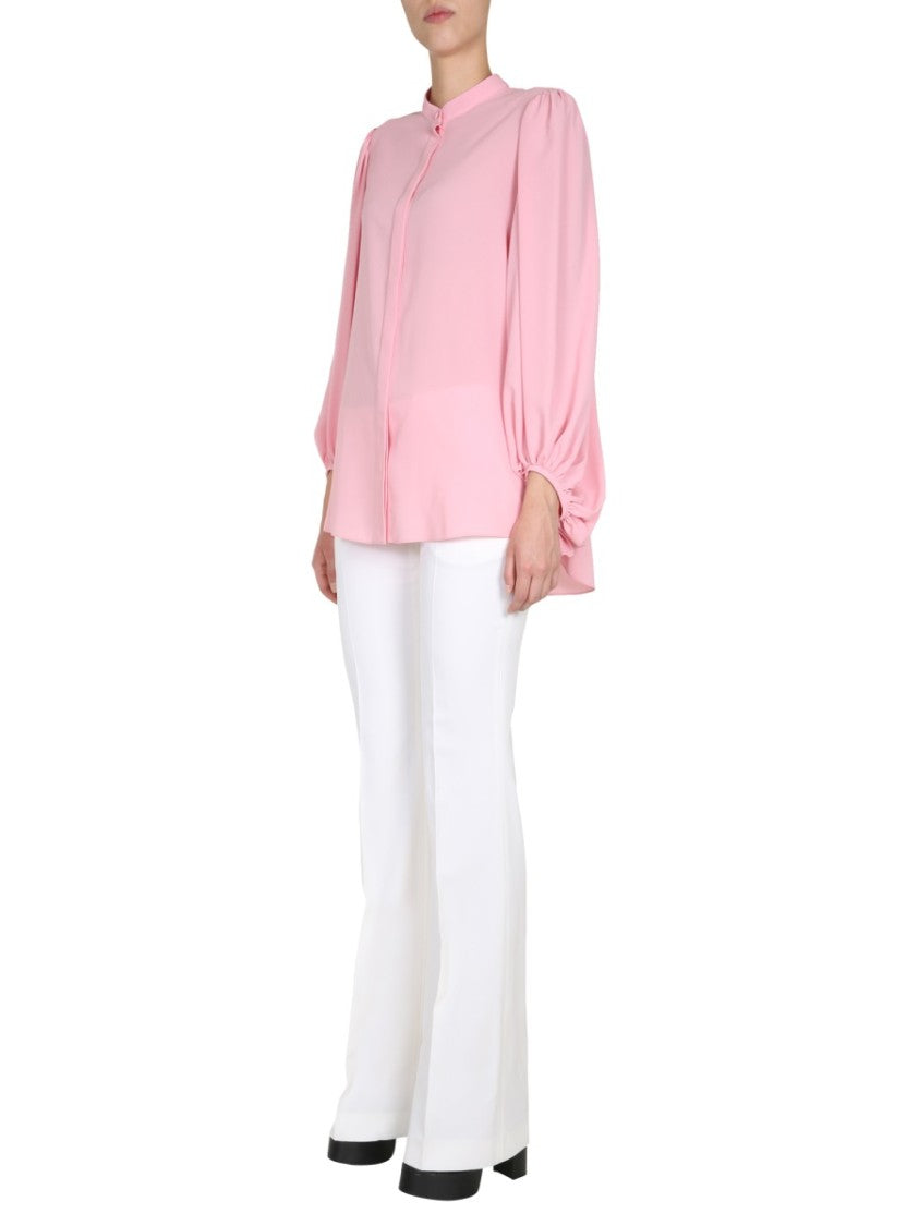 Alexander Mcqueen Soft Pink Silk Blouse