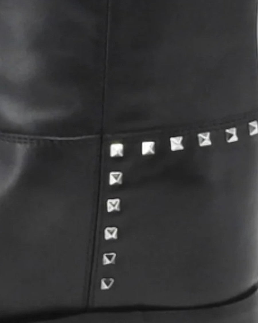 Via Roma 15 Black Santa Monica Slit Boot