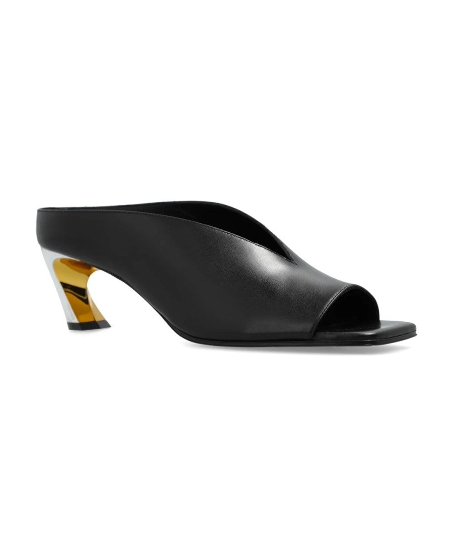 Alexander Mcqueen Open-Toe Pumps With Curved Heel