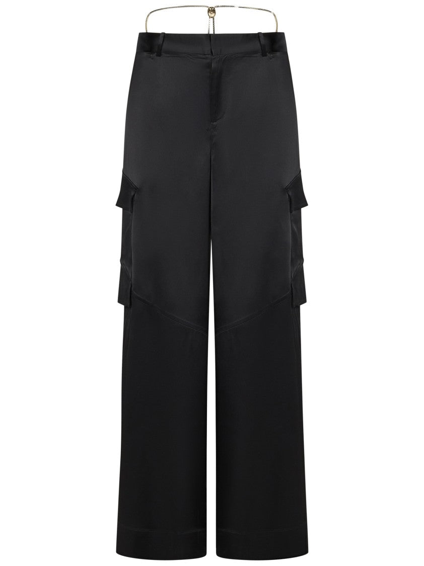 Danamè Stretch Satin Cargo Pants