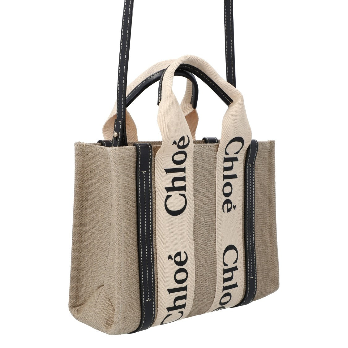 Chloé Small Woody Tote Bag Black