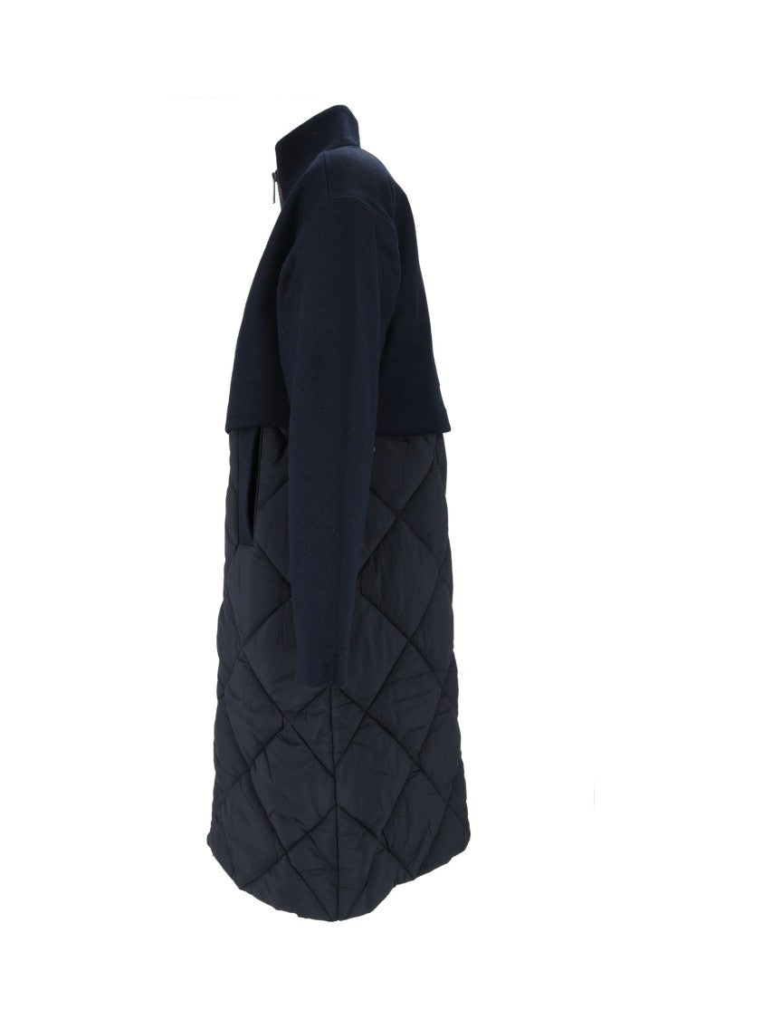 K-Way Mindy Quilted Wool-Nylon 3/4-Length Coat