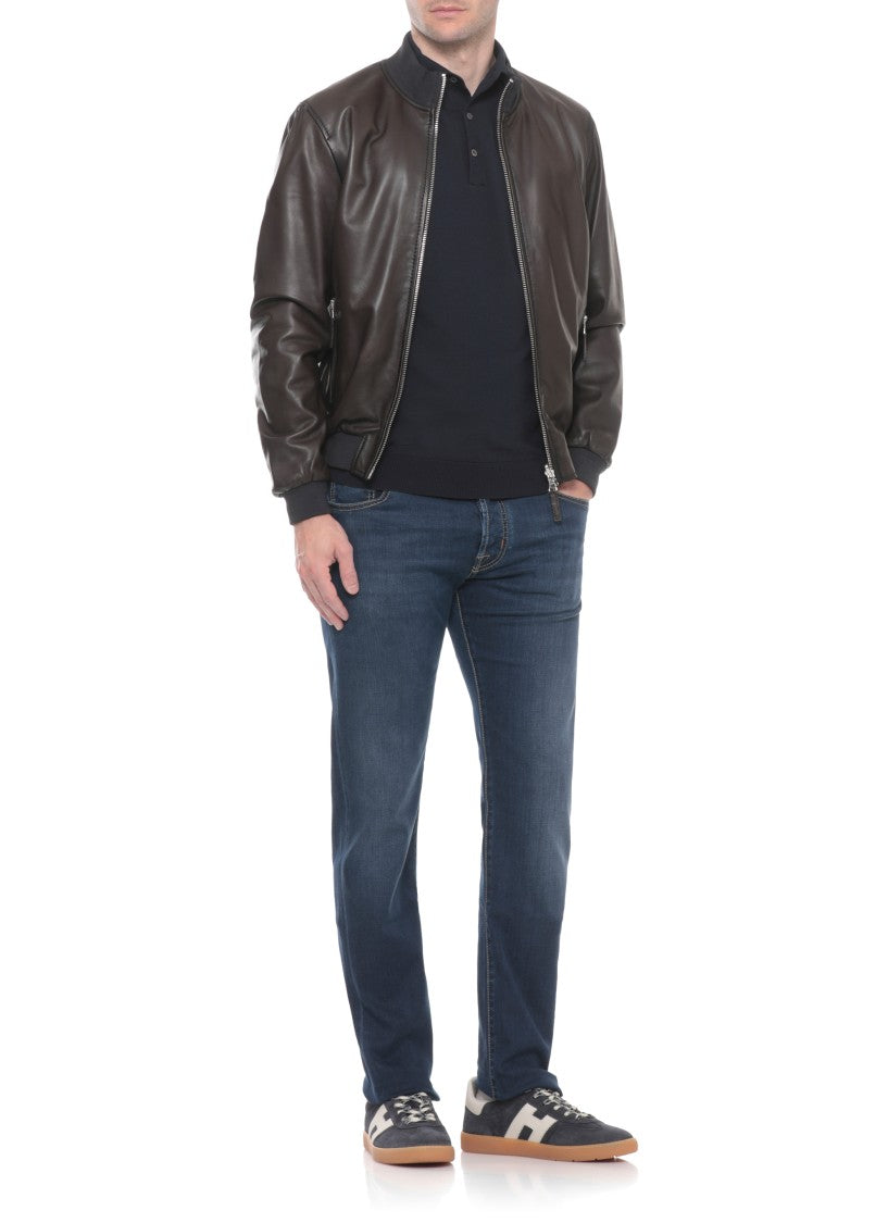 The Jack Leathers Brown Dennis Reversible Leather Jacket