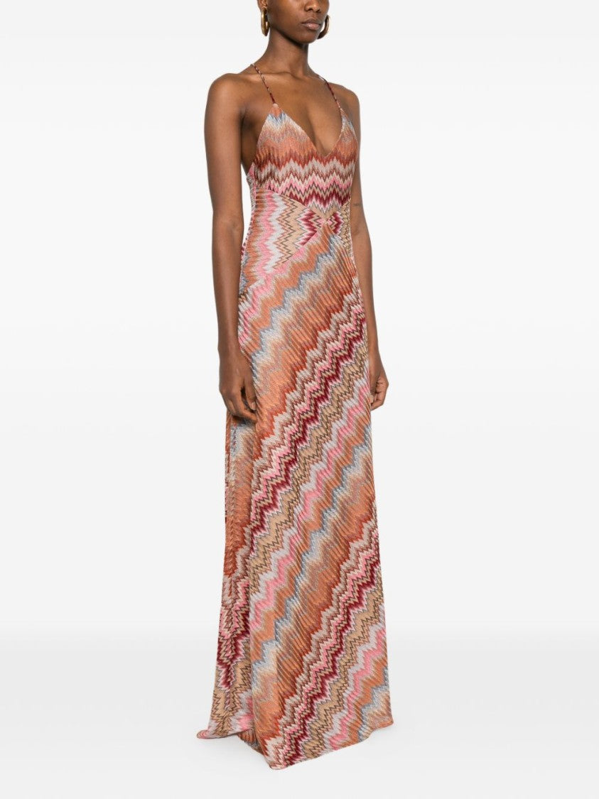 Missoni Multicolor Snake Pattern Maxi Dress