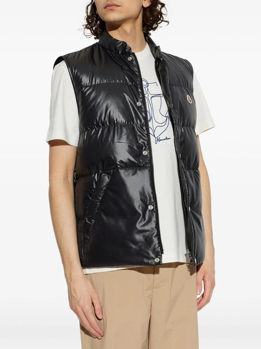 Moncler Black Restigo Quilted Puffer Gilet