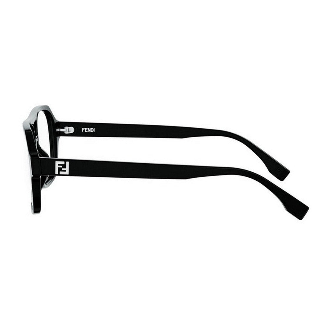 Fendi Black Ff Squared Acetate Aviator Sunglasses
