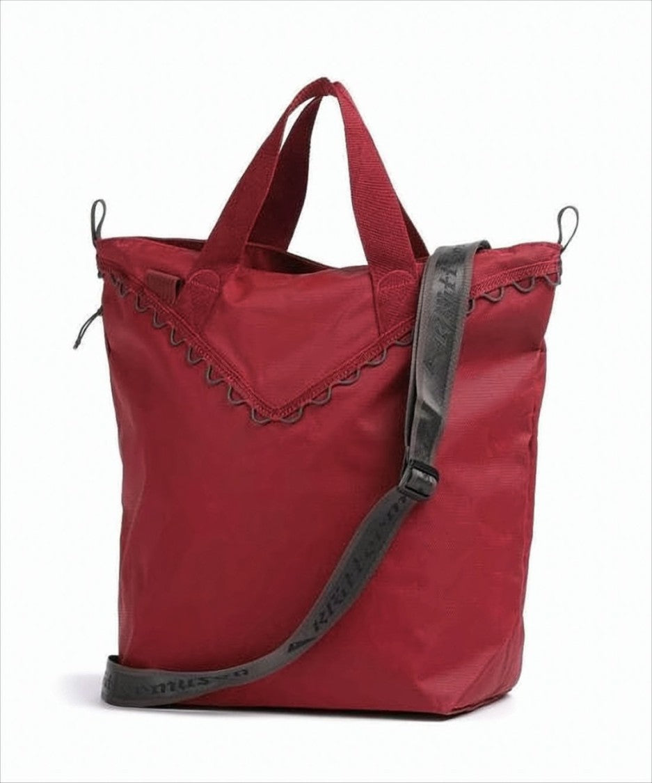 Klattermusen Deep Red Polyamide Duffle Bag With Scalloped Trim