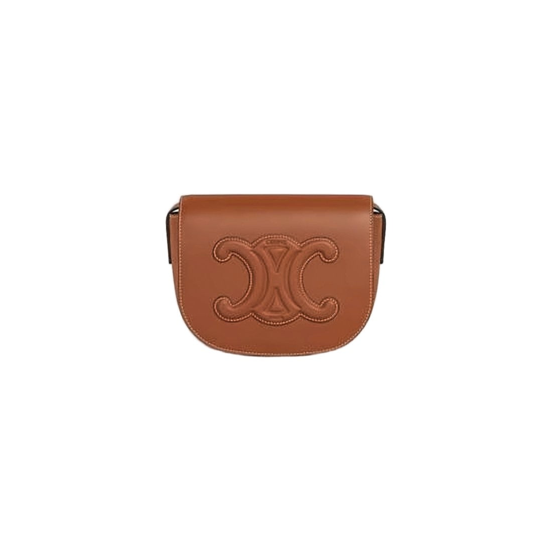 Celine Compact Brown Calf Leather Crossbody Bag