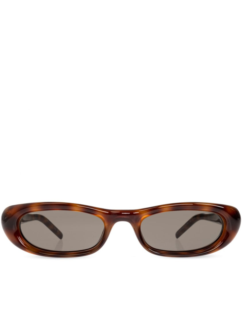 Saint Laurent Sl 557 Tortoiseshell Oval Sunglasses