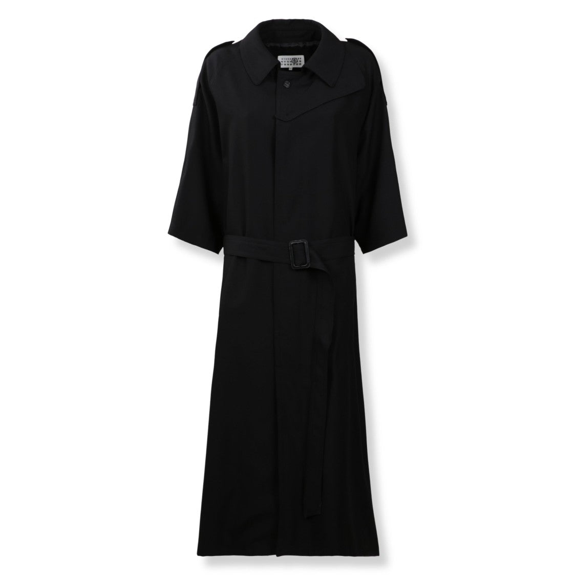 Mm6 By Maison Margiela Short-Sleeve Belted Coat