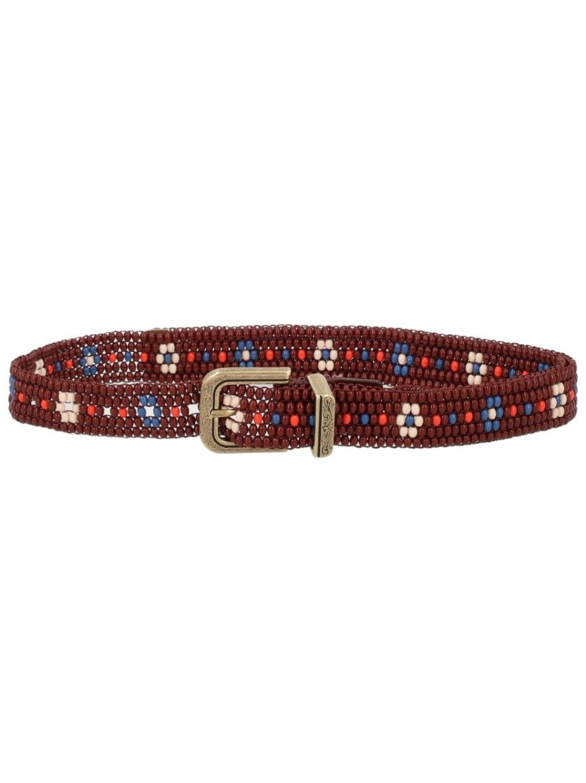Etro Beaded Narrow Belt