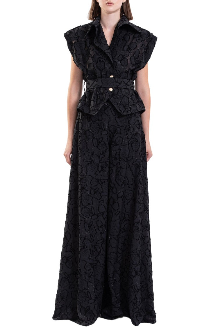 Saiid Kobeisy Textured Top And Wide Pants
