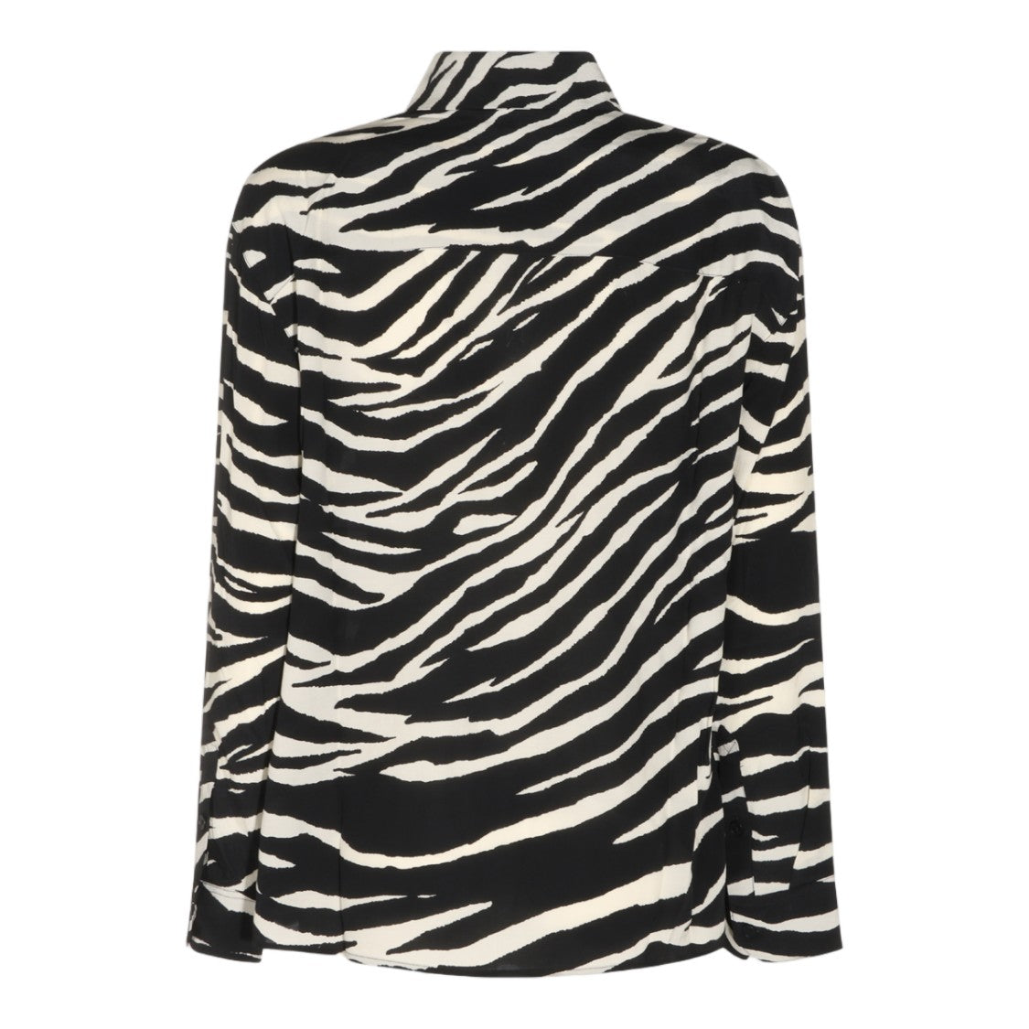 Zadig & Voltaire Zebra Stripe Pattern Shirt With Classic Collar