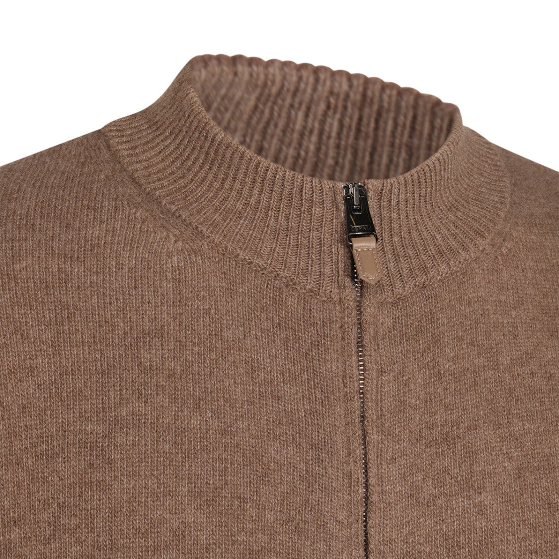 Canali Knitted Sweater With Full Front Zipper