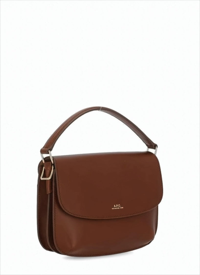 A.P.C. Structured Cowhide Leather Tote Bag