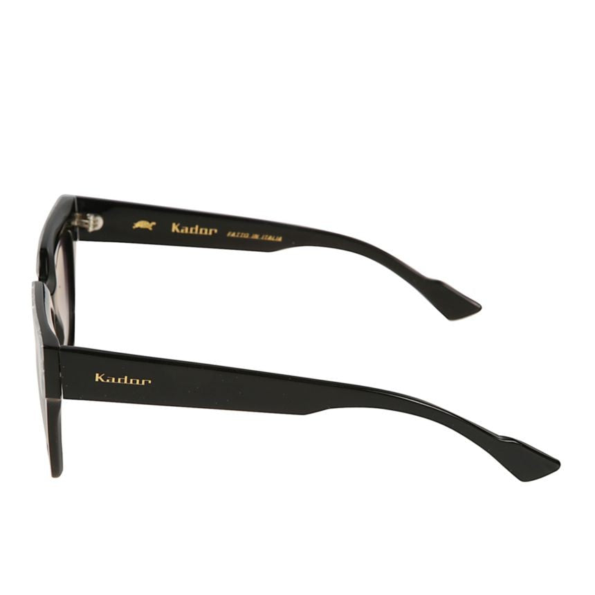 Kador Portofino Bold Square Frame Sunglasses With Textured Silver Accents