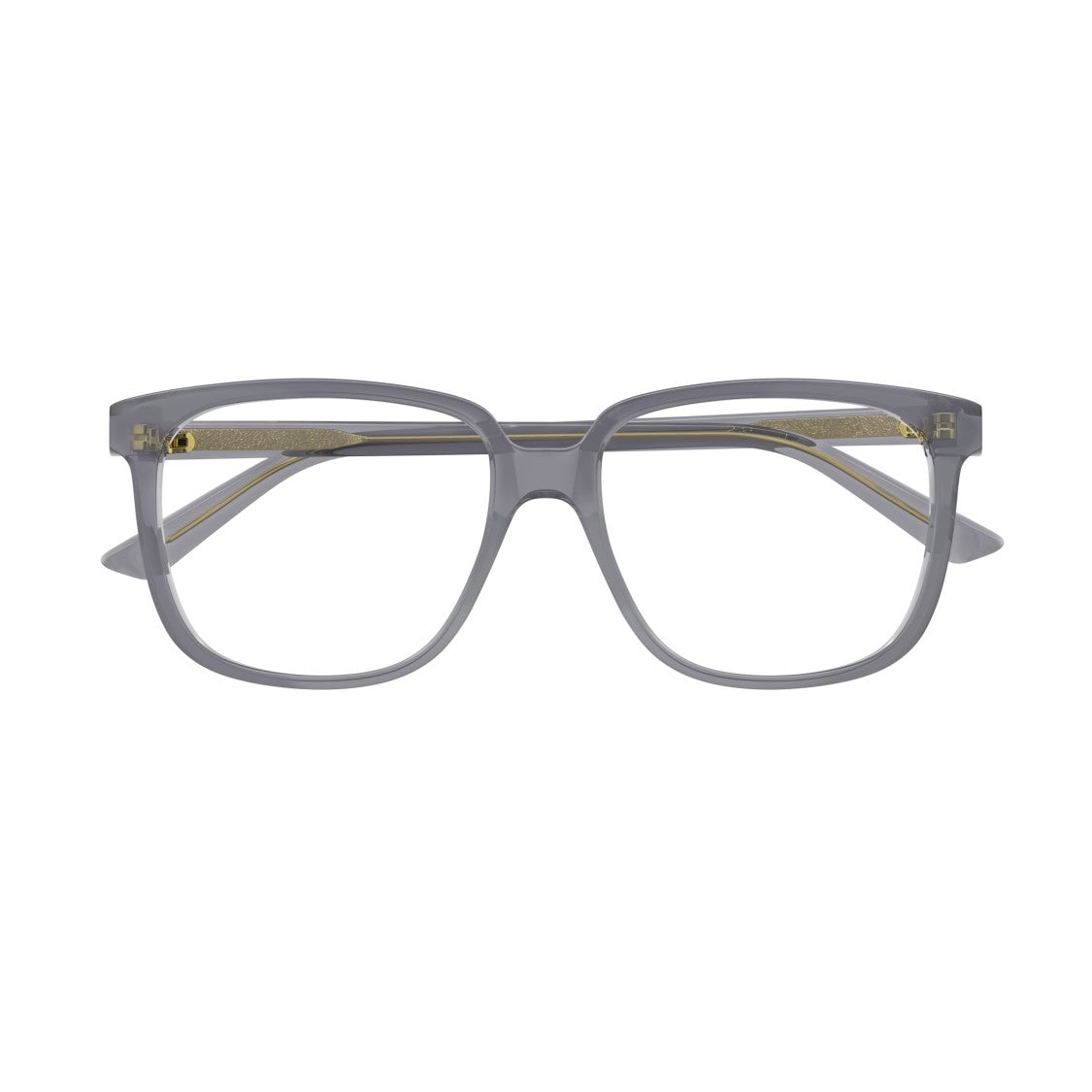 Bottega Veneta Bv1315o Translucent Grey Square Frame Eyeglasses