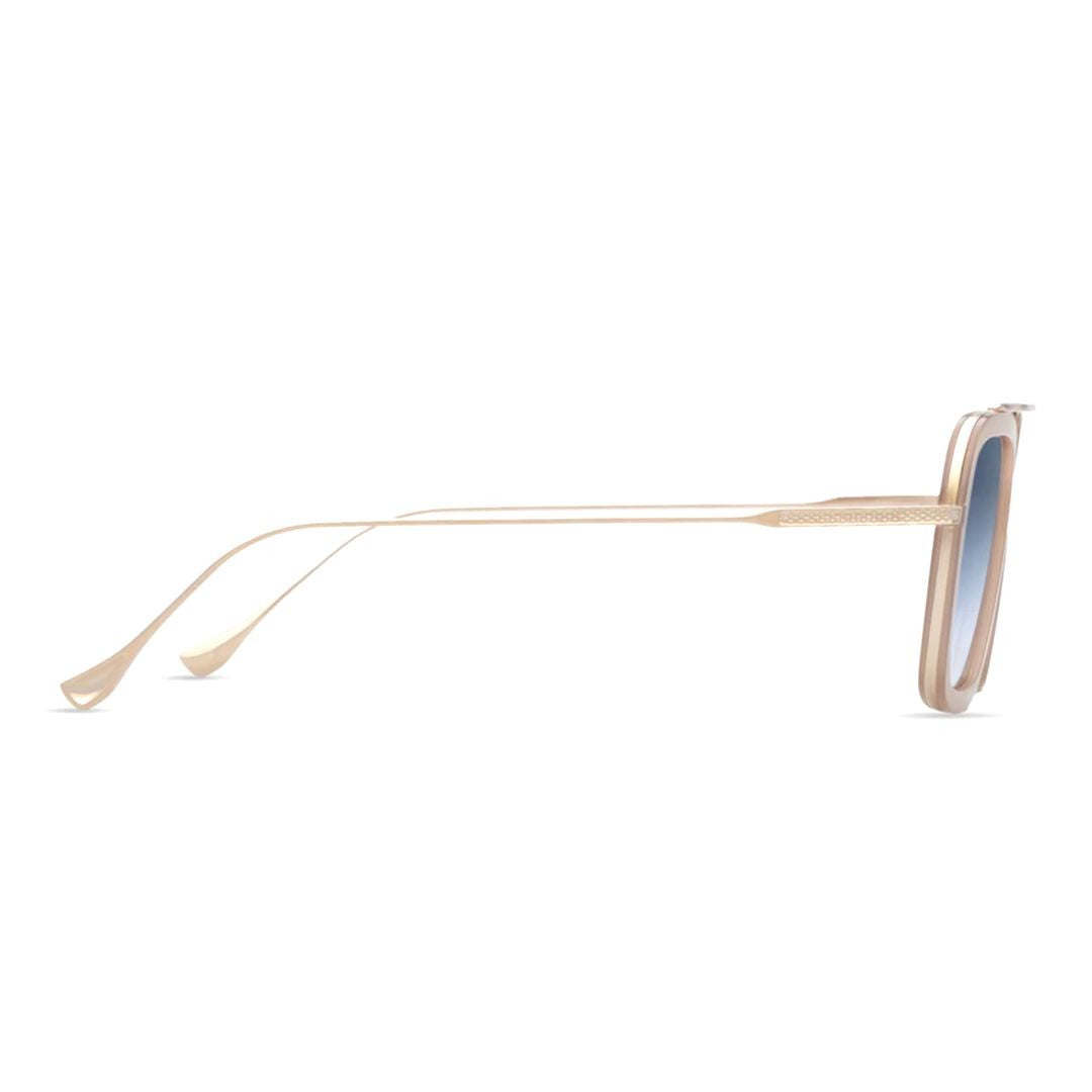 Dita Flight.006 Geometric Black Metal Frame Sunglasses With Dark Lenses