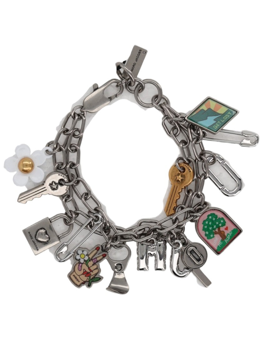 Marc Jacobs Pop America Double Chain Charm Bracelet