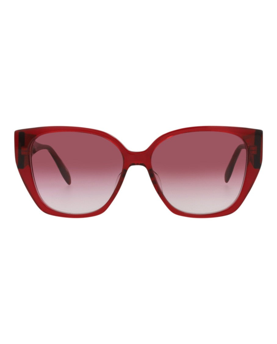 Alexander Mcqueen Cat Eye-Frame Acetate Sunglasses With Decorative Logo