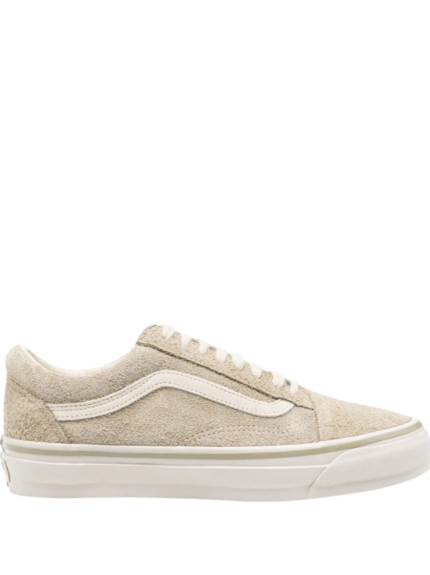 Vans Textured Suede Low-Top Sneakers With Off-White Side Stripe