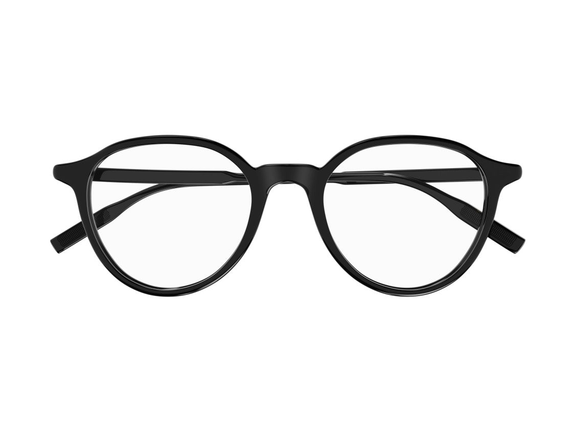 Montblanc Mb0291o Black Round Frame Acetate Eyeglasses