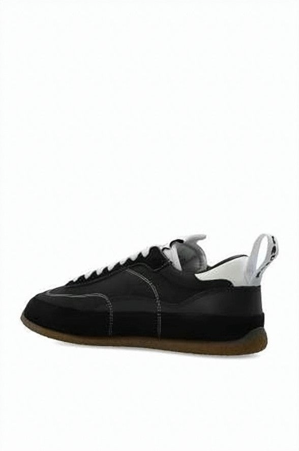Alexander Mcqueen Black Nylon Calf Leather Low-Profile Sneakers