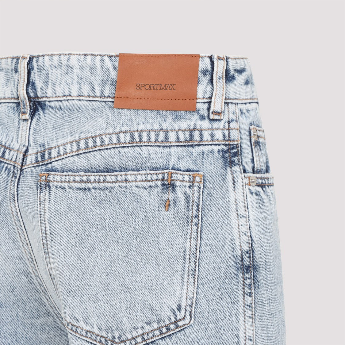 Sportmax High-Waisted Wide-Leg Jeans