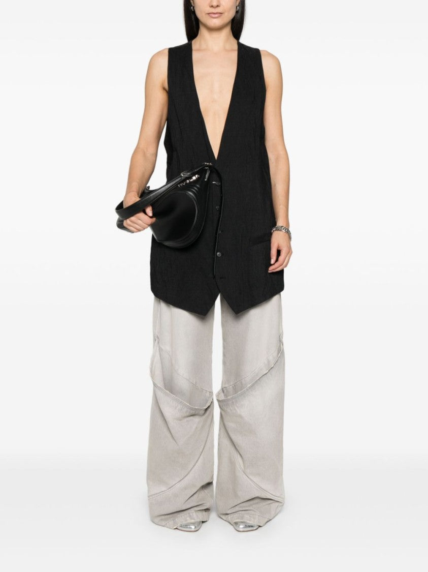 Mm6 By Maison Margiela Deep-Neck Wool Vest
