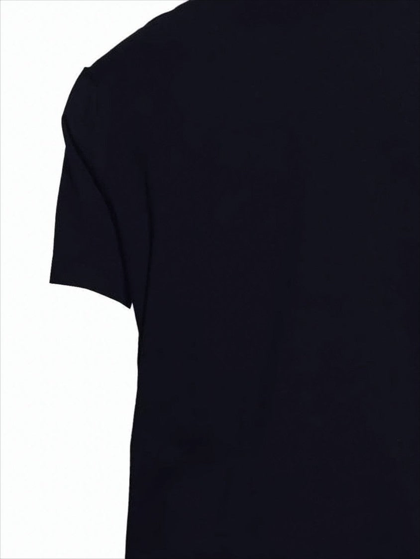 Theory Short-Sleeve Minimalist Sweater With Classic Crew Neckline
