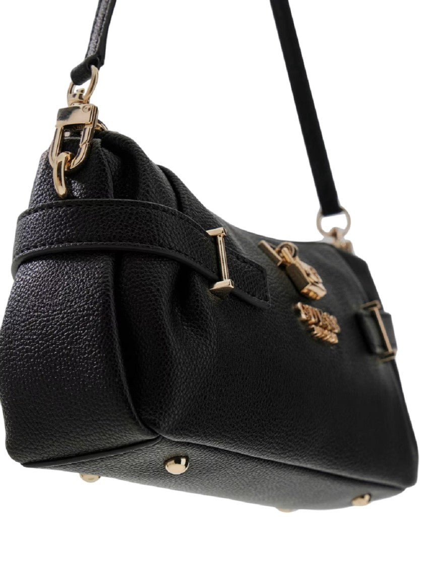 Guess Faux Leather Zip Shoulder Bag