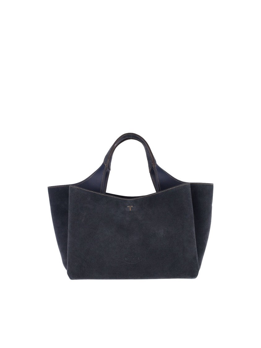 Tod's Blue Suede Mini Handbag