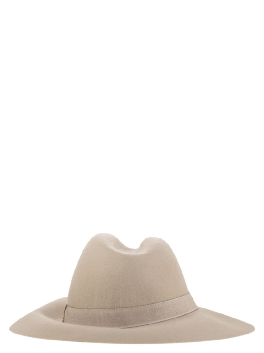Fay Refined Wide-Brimmed Wool Felt Hat